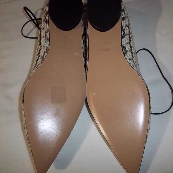 Michael Kors Lace Up Leg Flats Size38.5 - Picture 6 of 7